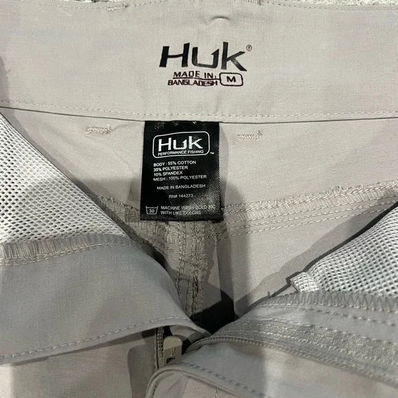 Huk Gray Performance Shorts - Picture 3 of 4